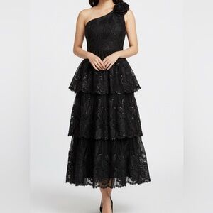 Long black evening gown